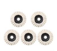 125MM Wool Felt Flap Polishing Disc Set Of 5 For Angle Grinder Car Waxing Furniture Buffing Pad Stainless Steel Copper Marble Restoration Tool