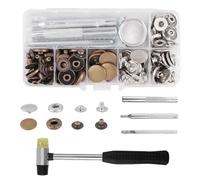125PCS / Box Press Closure Set with Easy Assembly Tool for Clothing Leather Clothes Project Sewing Work Essential Craft Supply