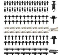125PCS Car Screws and Bolts,Engine Undertray Screws,Car Fender Screws,Car Clips and Fasteners,Bumper Clips,Car Panel Clips,Car Body Trim Clips,Universal U Clips Kit for Car Wheel Arch Cover Undertray