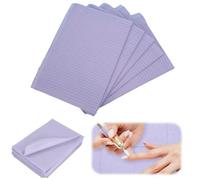 125pcs Disposable Nail Art Table Mats, Waterproof Manicure Practice Anti-Dirty Table Pad, Tattoo Bibs Sheets Nail Art Paper Desk Pad Protector for Salon Manicure Tattoo Dental Clinic