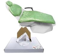 125PCs Full Dental Chair Covers 29" x 80" by VASTMED | Clear Dental Chair Covers Sleeve for Covering Chair | Waterproof Plastic Cover Sleeves to Cover Back and Headrest
