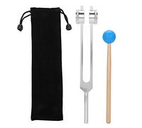 126.22Hz tuning fork, aluminum alloy frequency tuning fork, yoga relax the body relieve stress and discomfort meditation voice energy fork with hammer