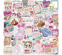 126 PCS Holographic Kindle Sticker for Adults - Premium Smutty Bookish Vinyl Sticker, Waterproof BookTok Reader Gifts, Dark Romance/Spicy Mafia Theme Laptop Accessories