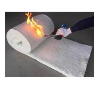 1260℃ Fireproof Insulation Blanket, High Temperature Ceramic Fiber Blanket, for Furnaces, Kilns, Firebricks, Boilers, Blacksmith Shops(0.61x15m-10mm)