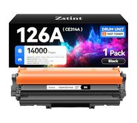 126A/CE314A Drum Unit Black 1-Pack High Yield Replacement for HP 126A CE314A Imaging Drum Compatible with HP Color Laser Jet 100 MFP M175nw M175a M176nw M177fn M177fw M275nw CP1025 CP1025nw Printer