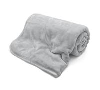 (127 x 152cm, Silver) Kampala Hill Mink Blanket Faux Fur Throw Soft Winter Warmer Throwover for Bed and Sofa