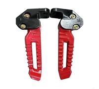 127A Motorcycle Replacement Foot Pegs Footrest Pedal/Fit for 150cc 125cc Pedal Footrests Motorbike Accessories Easy Installation(Red)