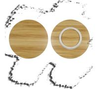 127cm Wooden Rotating Dining Table Tray Silent Smooth 360° Spin Perfect for Family Gatherings Parties and Dining Room Decor.