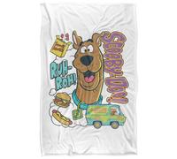 (127cm x 152cm, Multicoloured) Scooby Doo Ruh Roh Snacks Soft Touch Blanket