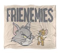 (127cm x 152cm, Multicoloured) Tom And Jerry The F Is For Frenemies Soft Touch Blanket