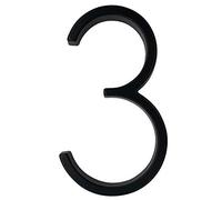 127mm Floating 0-9 Large Modern Door Letters Home Outdoor 5 Inch...(Black 3)
