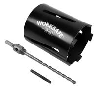 127mm x 150mm - Dry Diamond Core Drill Hole Saw - Hex Drive Adaptor - Drill Bit Loops Multi One Size