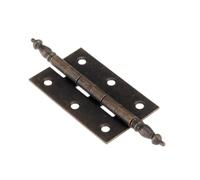 127x76mm Antique Bronze Crown Hinge 6-Hole for Box