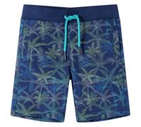 (128 (7-8y)) Kids' Shorts with Drawstring Children's Pants Elasticated Waist Shorts Navy