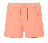 (128 (7-8y)) Kids' Shorts with Drawstring Pants Kids Elasticated Waist Shorts Neon Orange