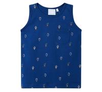 (128 (7-8y)) Kids' Tank Top Children's Sleeveless Camisole Undershirt Kids' Vest Dark Blue