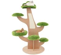 128 cm Pine Shape Cat Tree Indoor Cute Multi-level Cat Tower