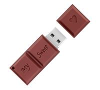128 GB USB Flash Drive Chocolate-Shaped, BorlterClamp Novelty Memory Stick USB Drive Thumb Drive for External Data Storage