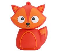 128 GB USB Flash Drive Cute Fox-Shaped, BorlterClamp Cute Memory Stick USB Drive Thumb Drive for External Data Storage