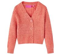(128) Kids' Cardigan Long Sleeve Coats Toddler Kids Knit Sweater Knitted Medium Pink