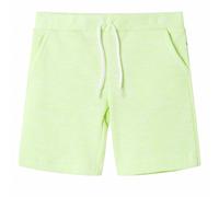 (128) Kids' Shorts with Drawstring Kids Pants Elasticated Waist Shorts Neon Yellow