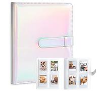 128 Pockets Photo Album for Fujifilm Instax Mini LiPlay 11 12 90 70 50S 26 25 9 8+ 8 7S Instant Camera, Snap SnapTouch PIC-300 Z2300 Mint Zip Instant Camera Printer (Magic Silver)