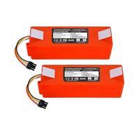 12800mAh BRR-2P4S-5200S Robotic Vacuum Cleaner Replacement Battery，Compatible For Roborock，for S55 S60 S65 S50 S51 S5 MAX S6(2pcs 5200mAh)
