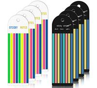 1280Pcs Highlighter Tape, Transparent Sticky Long Page Markers Tabs Neon Clear Highlighter Strips Flags Stickers Book Tabs for Annotating Books Office School Study Supplies