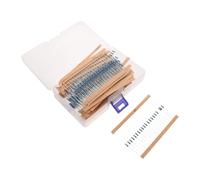 1280pcs Kind 1/4w Precision Axial Resistor Assortment Pack | 1% Tolerance, Green Plastic Storage Case, Straight-lead Through-hole Design, for Makers, Breadboards and Repair Benches