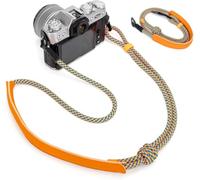 128CM Adjustable Camera Neck Strap for Fujifilm Fuji XT50 X-T30 III II XT20 X-E5 XE5 XE3 XE2 XT5 XT4 XT3 XT2 XS20 XS10 X100VI X100V X100F X100T X-Pro3 X-Pro2 X Half Fit Camera with Round Hole-Orange