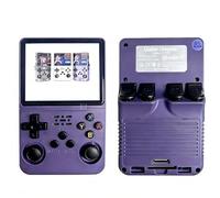 128G Retro Snap Game Console, 2026 New Retro snap Play, R36s Handheld Game Consoles, 3.5-in 4k HD Screen, Long Battery Life, Open Source Games Player (Purple B)