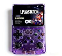128G Retro Snap Game Console, 2026 New Retro snap Play, R36s Handheld Game Consoles, 3.5-in 4k HD Screen, Long Battery Life, Open Source Games Player (Purple A)