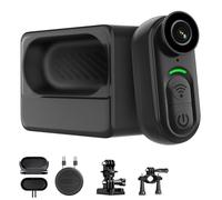 128GB 4K Mini Body Camera, Thumb-Sized Hands-Free Recording Wearable All-in-One Camera, Multiple Accessories for Mounting Anywhere, Suitable for Work, Travel, Pet Vlogging, Blog Recording, and More