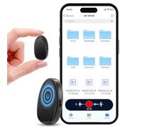128GB (9680 Hours) Voice Recorder with Triple Noise Reduction, MDalong Voice Activated Recorder with Outside Speaker, 3072kbps HD MP3 Audio Recorder for Work, Lectures, Black