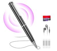 128GB Digital Voice Recorder Voice Activated Recorder with Playback, Portable Audio Recorder, Portable Recording Device with AI Noise Reduction, Portable Audio Recorder for Meeting/Course