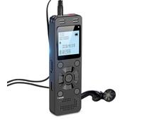 128GB Digital Voice Recorder with Playback - EVISTR 9296 Hours Voice Activated Recording Device Audio Dictaphone with Password MP3 Player for Lectures Meetings