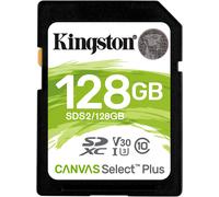 128GB Kingston Canvas Select Plus SD (SDXC) Memory Card U3 V30 100MB/s R