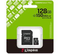 Kingston Technology 128GB micSDXC Canvas Select Plus 100R A1 C10 Card + ADP