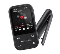 128GB MP3 Player - Clip MP3 Player with Bluetooth 5.3, Portable Music Player with FM Radio, Voice Recorder, Pedometer, Mini Design Ideal for Sport, Earphones Included