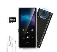 128GB MP3 Player with Bluetooth 5.2, AiMoonsa Music Player with Built-in HD Speaker, FM Radio, Voice Recorder, HiFi Sound, E-Book Function, Earphones Included