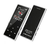 128GB MP3 Player with Bluetooth 5.3, AGXOV Music Player with Built-in HD Speaker, FM Radio, Voice Recorder, HiFi Sound, E-Book, Earphones Included