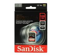 128GB SanDisk Extreme Pro UHS-I SDXC Memory Card, SC10, UHS U3, VSC V30, 200MB/s