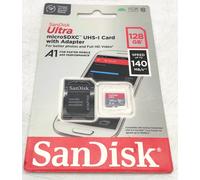 128GB SanDisk SDSQUAB-128G-GN6MA Ultra MicroSDXC UHS-I Memory Card + Adapter