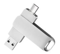 128GB USB C Flash Drive Metal Waterproof Dual Interface Memory Stick Portable Data Storage for Business Gift Personal Use
