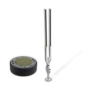 128Hz Medical Grade Tuning Fork Brushed Steel Healing Hearing Tool + Activator