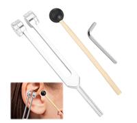 128hz Tuning Fork Medical,Aluminum Alloy Tuning Forks for Healing,Tuning Fork with Silicone Hammer,Tuning Fork 128hz for DNA Repair Healing,Sound Therapy,Tuning Forks Medical