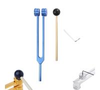 128Hz Tuning Forks for Healing with Reflex Hammer Chakras, Stainless Steel Medical Grade Tuning Fork Instrument with Fixed Weights for Sound Therapy