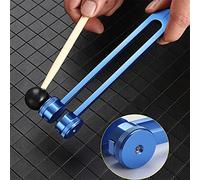 128Hz Tuning Forks for Sound Healing Set, Yoga Tuning Fork Hammer, Aluminum Alloy Medical Non-Magnetic Tuning Fork Frequency Sensor Sound Therapy Tool Set (Blue)
