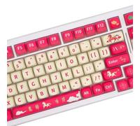 128Key Full Set Customized PBTs Good Luck in the Year of the Horses Keycap Dye Sublimations Keycaps for 61/64 / 75/98 / 104/108 PBTs Keycap