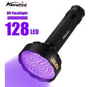128LED 395nm UV Flashlight High Power Ultraviolet Torch Money Ore Pet Stains Invisible ink Scorpion Marker Fluorescent light